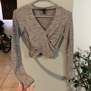 Grey long sleeve shirt